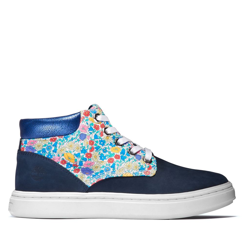 Timberland Chukka Μποτακια Γυναικεια Σκουρο Μπλε - Bria Made With Liberty Fabric - Greece 7582093-UP